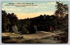 Entrance to Grant Park, Atlanta, Georgia Postcard S3333 picture