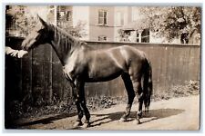 c1910's Horse Dirt Road Scene House Hartford Livery Antique RPPC Photo Postcard picture