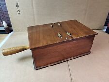 Antique Vintage Masonic Hinged Fraternal Wooden Voting Ballot Box--With Marbles picture