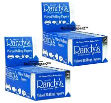 TWO BOXES Randy's CLASSIC 1 1/4 Size WIRED Cigarette Rolling Papers  picture