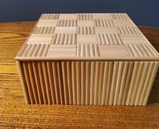 Bamboo Trinket Box. 7 X7 X 3