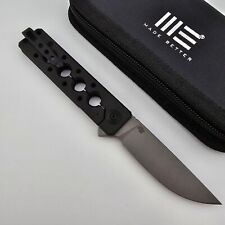 WE Knife Co. Miscreant 3 Folding Knife Black Titanium Handles 20CV Blade 2101B picture