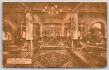 Hotel & Resort~Ladies Salon @ The Virginia~Long Beach CA~c1913 Vintage Postcard picture