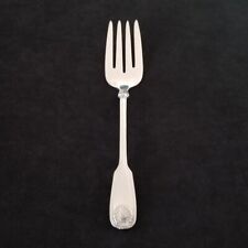 REED & BARTON COLONIAL SHELL STAINLESS STEEL SERVING FORK FLATWARE picture