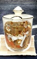 Lancaster Sandland Ware Betsy Drig Covered Condiment Jam Jar Hanley England Vtg. picture