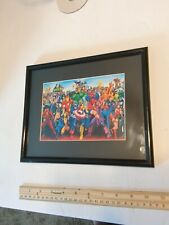 Marvel Super Hero's Characters Art Framed see pics for details very cool picture picture