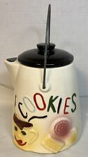 Vintage 1950’s American Bisque Handled Coffee Pot Tea Kettle Cookie Jar picture