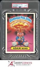 1986 GARBAGE PAIL KIDS GIANT STICKERS #8 ADAM BOMB UNLIKELY PSA 8 N3949501-160 picture