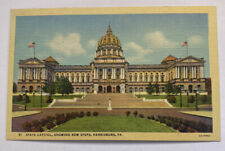 Vintage Postcard ~ PA State Capitol New Steps View ~ Harrisburg Pennsylvania picture