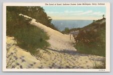 Postcard The Land of Sand Indiana Dunes Lake Michigan Gary Indiana picture