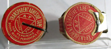 2 rare Vintage A.P. Brand Transparent Adhesive Tape Rolls, Book Repair Tape picture