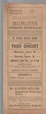 VINTAGE THEATRE PROGRAM ,ST GEORGE CHORAL UNION,FIRST SEASON , 3rd CONCERT c1905 picture