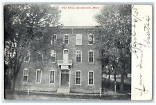 1908 Exterior View Elms Building Breedsville Michigan MI Posted Antique Postcard picture