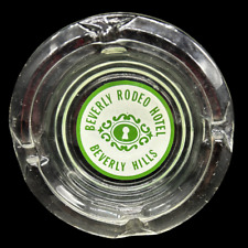 Vintage Beverly Rodeo Hotel  Round Glass Ashtray Beverly Hills CA picture