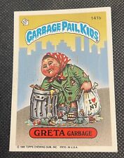 Vintage 1986 Greta Garbage Garbage Pail Kids Topps Sticker Card #141b picture