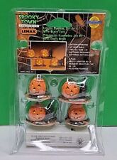 2000 Lemax Spooky Town Lighted Pumpkin Black Cats Halloween - 04470. picture
