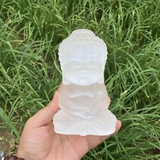 1pc Natural Hand Selenite Buddha Carved picture