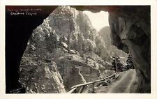 RPPC Postcard Passing through a Tunnel, Shoshone Canyon WY Dirt Road c.1924-1949 picture