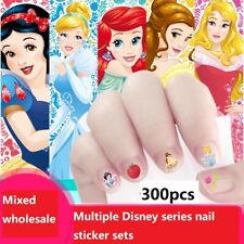 300pcs Mixed wholesale waterproof princess series 3D children's nail stickers picture