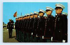 Recruits Inspection Marine Corps Depot Parris Island SC Postcard picture
