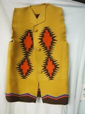 Vintage Navajo Handwoven One Piece Vest  40