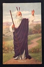 Moses Egypt Exodus Comfort Mag. Passion Play Religious Color Post Card c1910 CF picture
