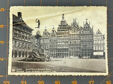 Postcard RPPC Anvers Grand’Place et Monument Brabo Unposted SEE DESCRIPTION picture