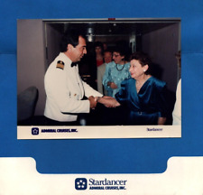 1989  Admiral Cruises   Cruise Ship MS Stardancer  Alaska Cruise Pic W/ Captain picture
