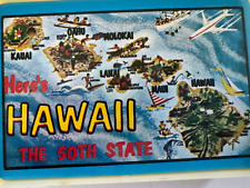 Vintage Hawaii mid-century playing cards new sealed  picture