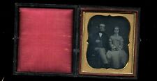 Daguerreotype Man & Woman Husband & Wife St. Louis Missouri Estate 1850s Sealed picture