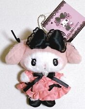 *NEW* My Melody Midnight Melokuro Mascot Plush Keychain Sanrio Official picture