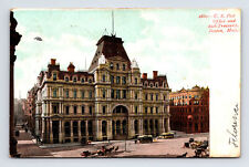c1906 UDB Postcard Boston MA Massachusetts US Post Office Sub-Treasury Building picture
