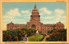 Vtg Austin Texas TX The State Capitol 1930s Unused Linen Postcard picture