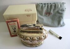 Vintage Ronson Crown Table Lighter, Silver Plated; Original Packaging, Booklet picture