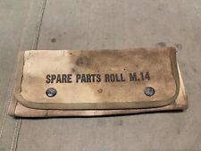 ORIGINAL WWII US ARMY M14 spare parts TOOL ROLL CARRY CASE picture