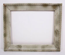 Distressed White Gold Gesso Antique 14x17 Wood Frame for 11x14 Art Print Photo picture
