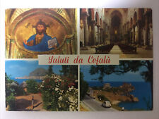 Saluti Da Cefalu Italy Vintage Postcard picture