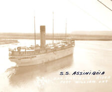 Assiniboia Steamship Great Lakes Vintage Real Photo Postcard Rppc picture