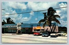 Harry's Bar & Restaurant Tavernier Florida Vintage Unposted Postcard picture