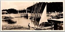 Ismailia The Sweetwater Canal Fresh Water Canal Egypt Real Photo RPPC Postcard picture