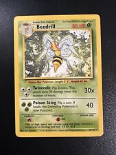 Vintage Beedrill Pokemon Card - 17/102 - Rare Non Holo - Base Set - WOTC 1999 NM picture