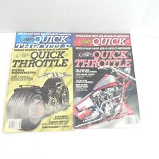 VINTAGE 1995 QUICK THROTTLE MOTORCYCLE MAGAZINE LOT OF 4 ISSUES HJARLEYS BOBBERS picture