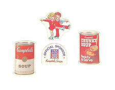 Lot Of 4 Vintage Campbell's Soup Flat Refrigerator Magnets picture