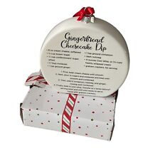 Christmas Ornament w/ recipe New Temptations by Tara Ceramic  Gingerbread Cheese picture