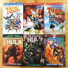 Lot Of 6 Marvel Comics Graphic Novels - Marvel Legends, Hulk & Fantastic Four picture