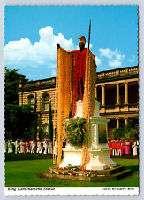 Vintage Postcard Hawaii King Kamehameha Statue picture