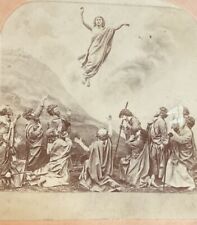 The Ascension of Jesus To Heaven At Bethany Apostles Art Keystone c1890s SB9 picture