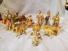 Vintage Lot Of 14 Pieces Fontanini Depose Italy Nativity Figure Set 1992 No Box picture