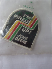 John Deere Vintage Snowmobile Patch.  I'm Fired Up picture