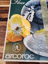 Arcoroc France Fleur Flower Embossed Sweet Plates 7.75